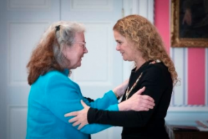 Claire Deschenes and Julie Payette