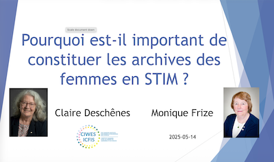 Pourquoi est-il important de constituer les archives des femmes en STIM ?